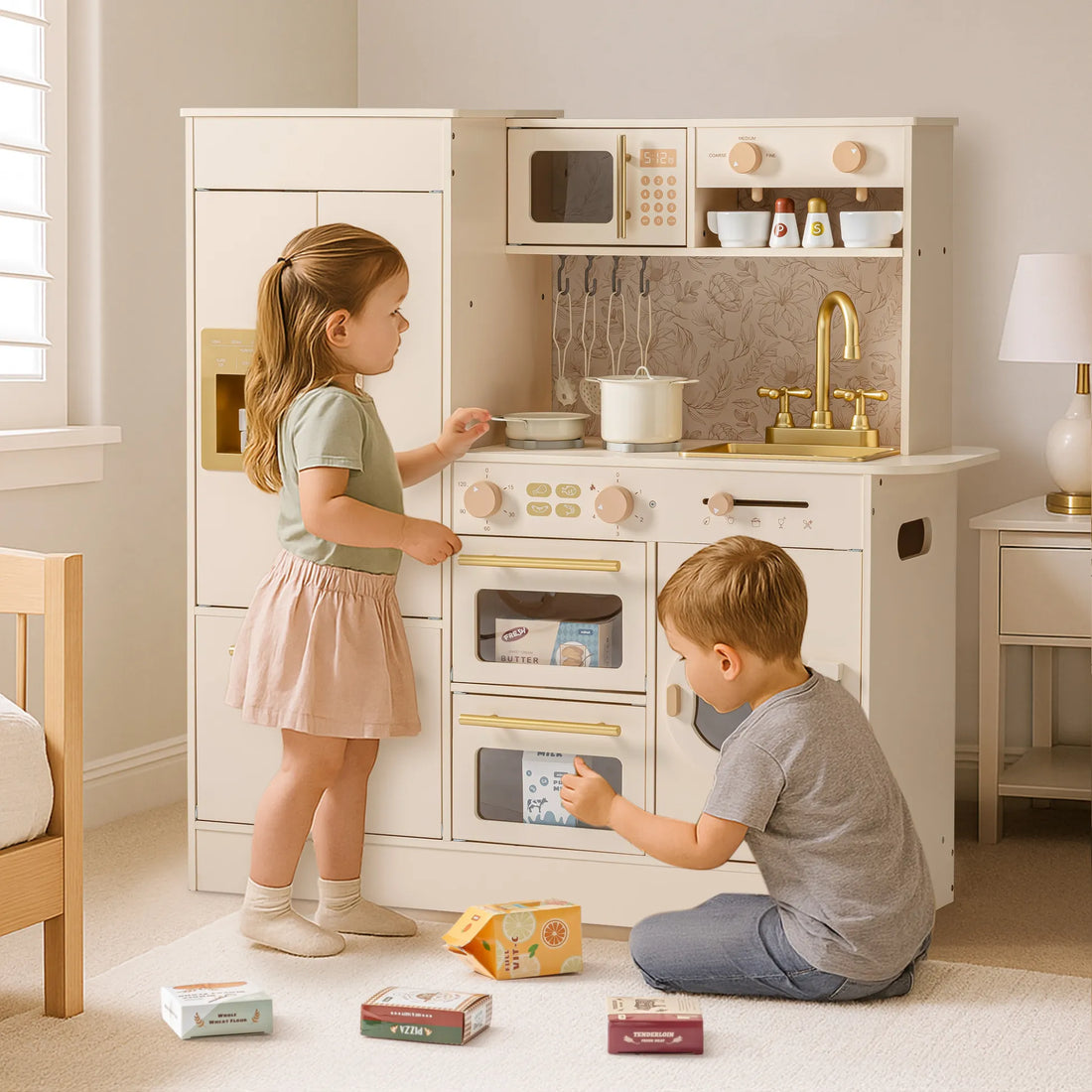 What your child learns from a wooden toy kitchen (that no app can teach)
