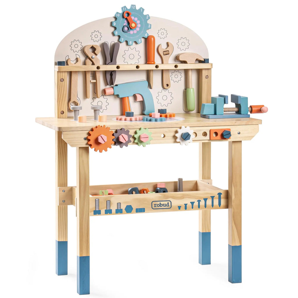 Wooden Play Tool Workbench Set