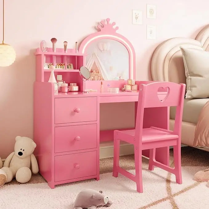 Kids Vanity with Lights – 2-in-1