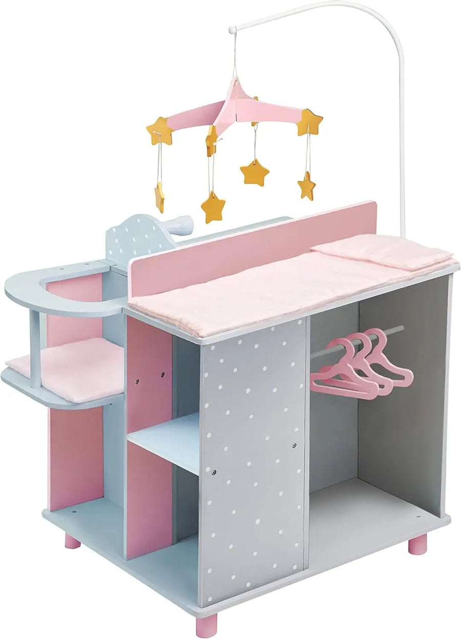 6-in-1 Wooden Baby Doll Changing Station