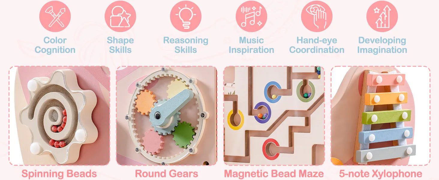 Wooden Busy Board Montessori