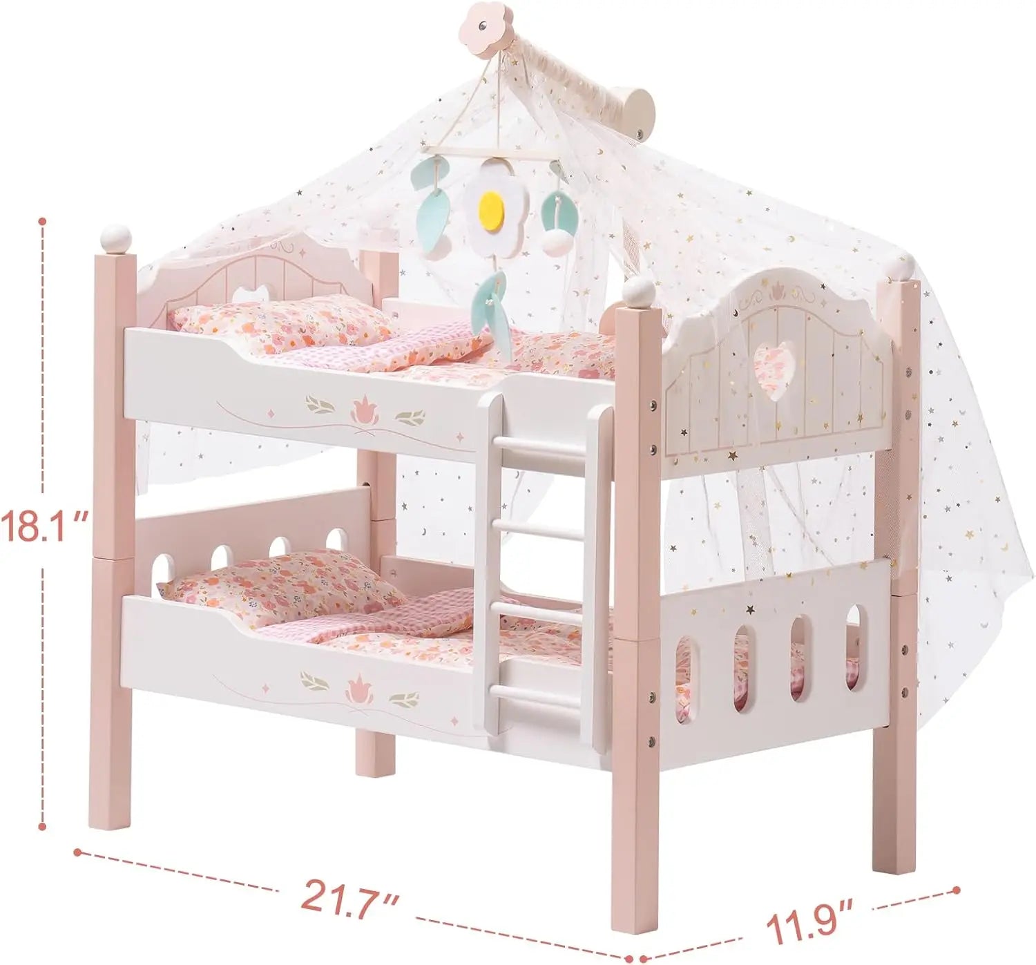 Baby Doll Bunk Beds for 18-Inch Dolls