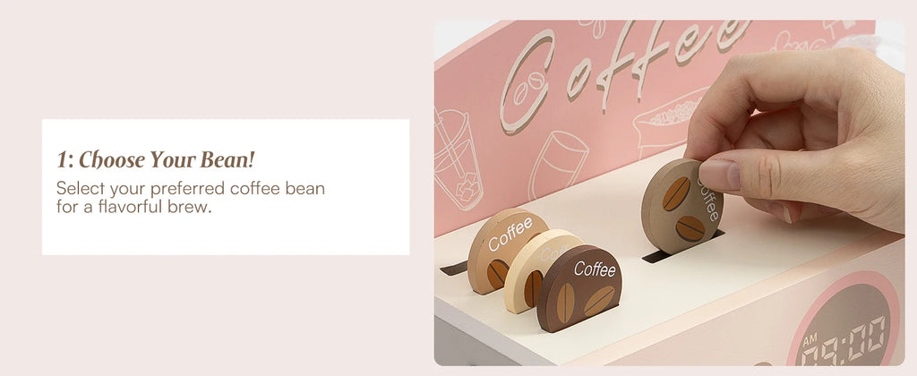 Kids Wooden Coffee Maker
