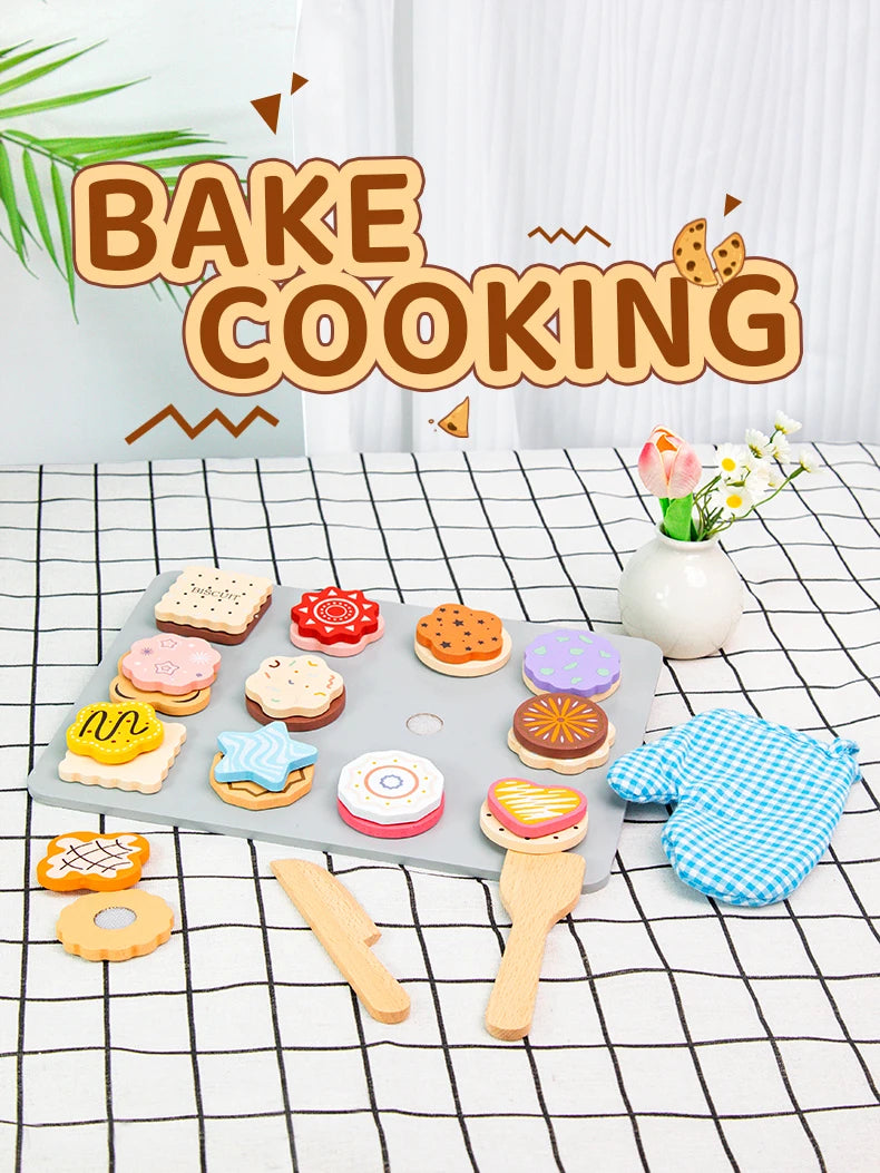 Wooden Kitchen Pretend Play Set