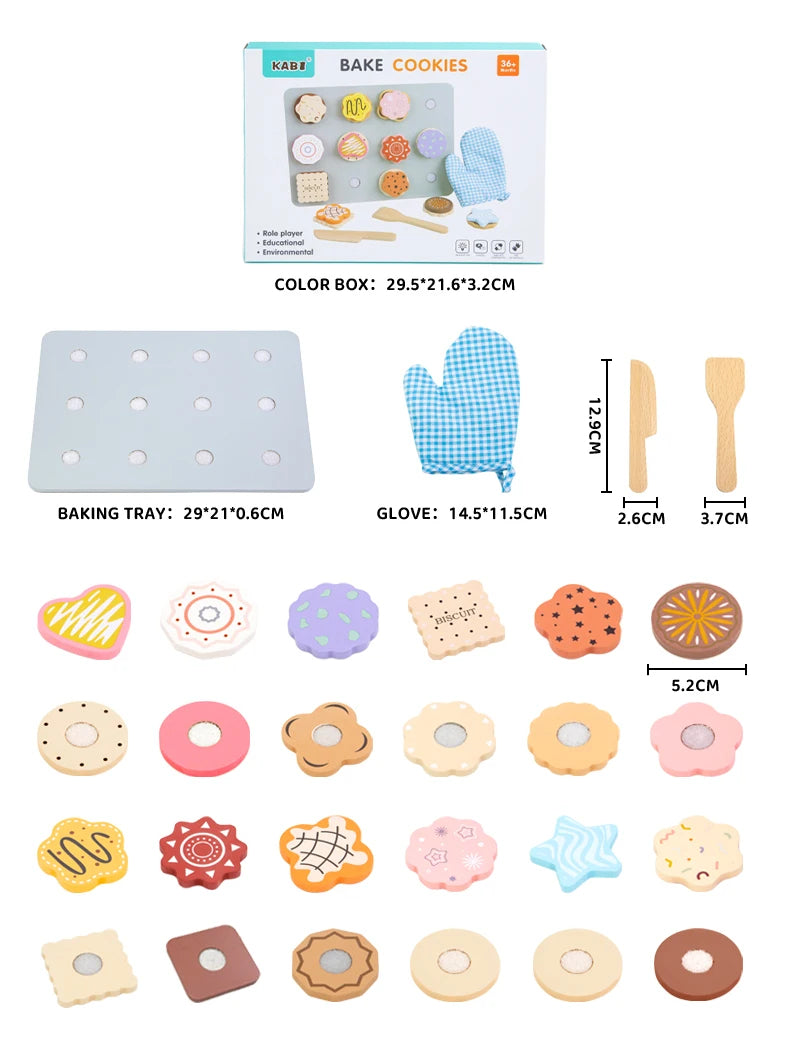 Wooden Kitchen Pretend Play Set