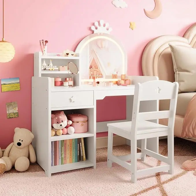 Kids Vanity with Lights – 2-in-1