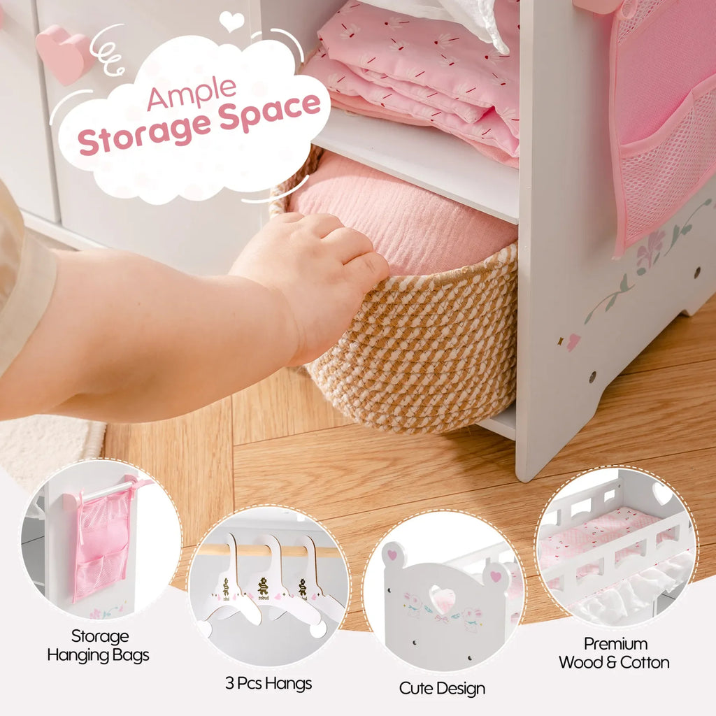 Changing Table Wooden Set