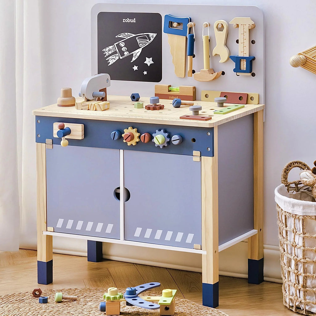Large Wooden Toy Workbench