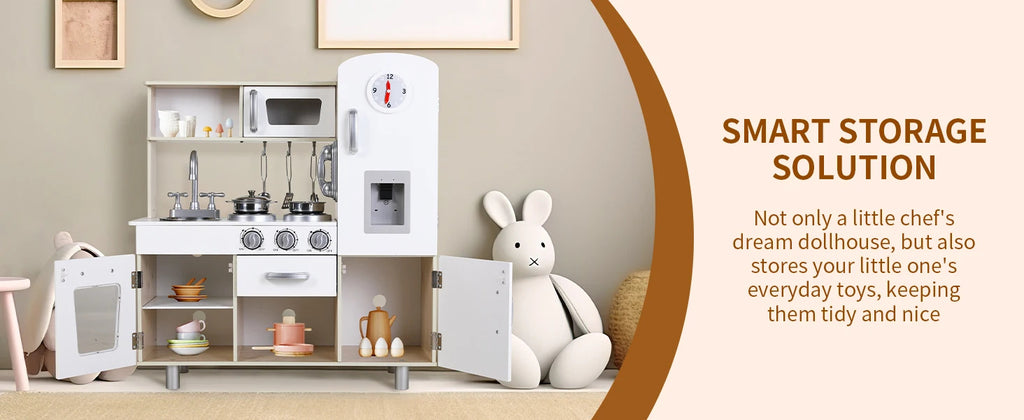 Kids Wooden Kitchen Playset