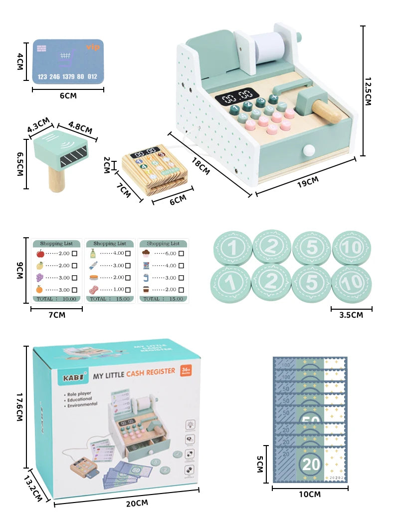 Kids Wooden Simulation Supermarket