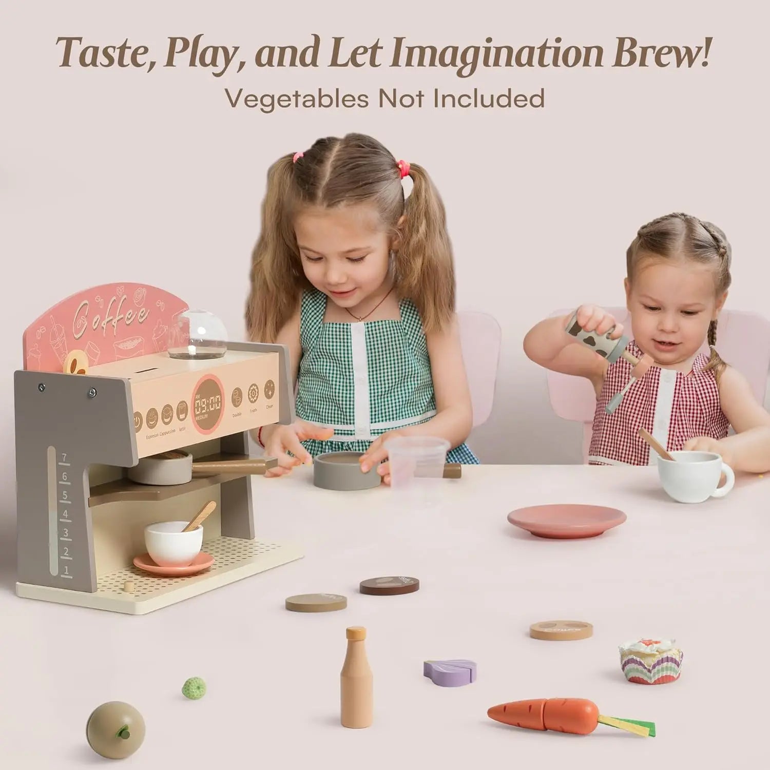 Kids Wooden Coffee Maker