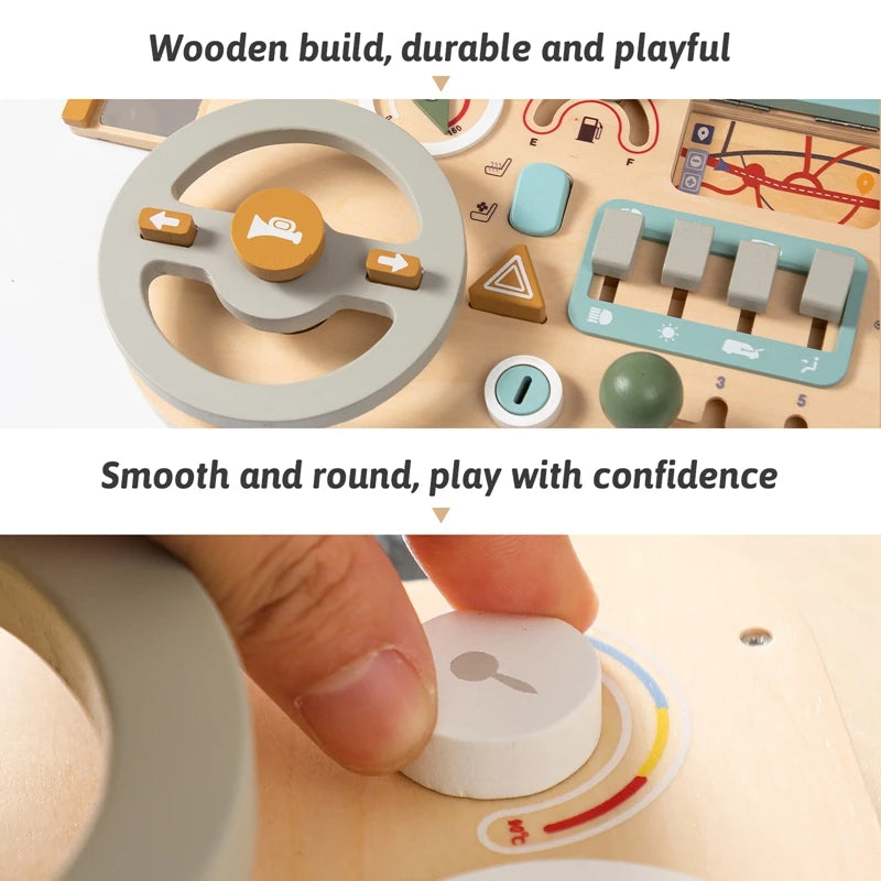 Montessori Baby Wooden Car