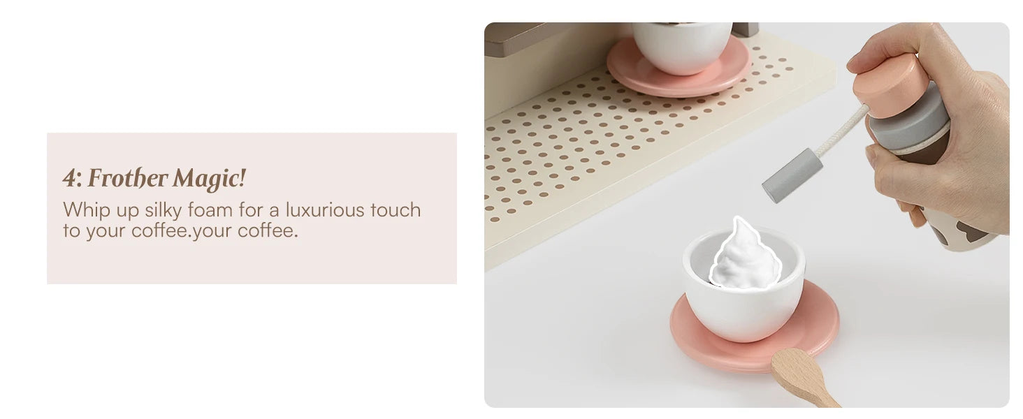 Kids Wooden Coffee Maker