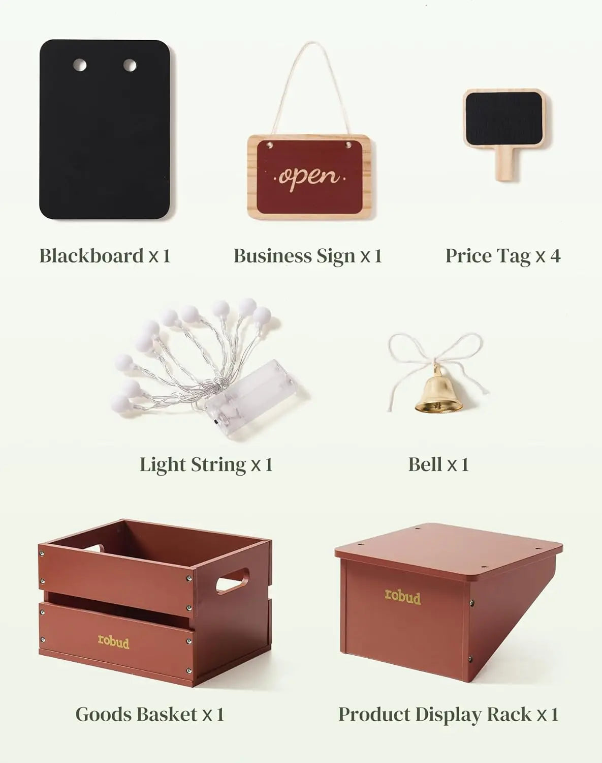 Wooden Pretend Toy Shop