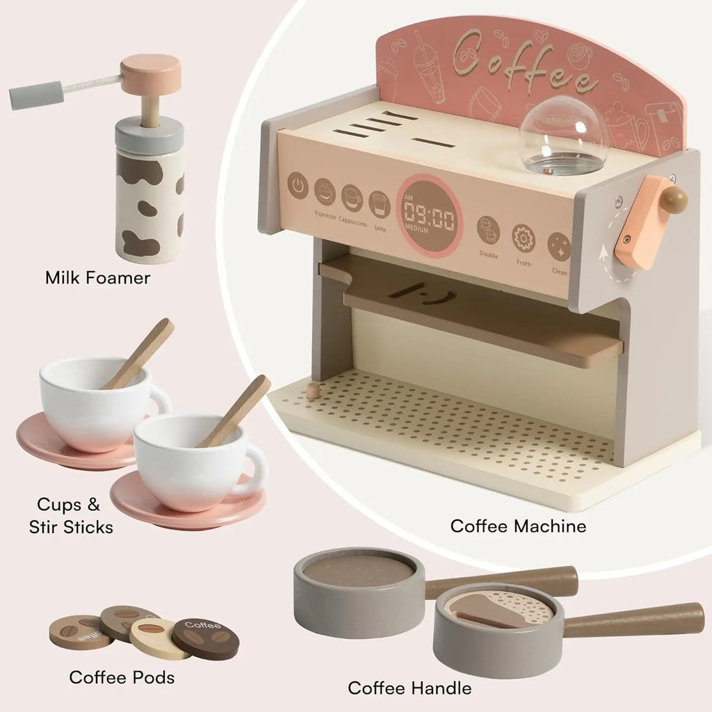 Kids Wooden Coffee Maker